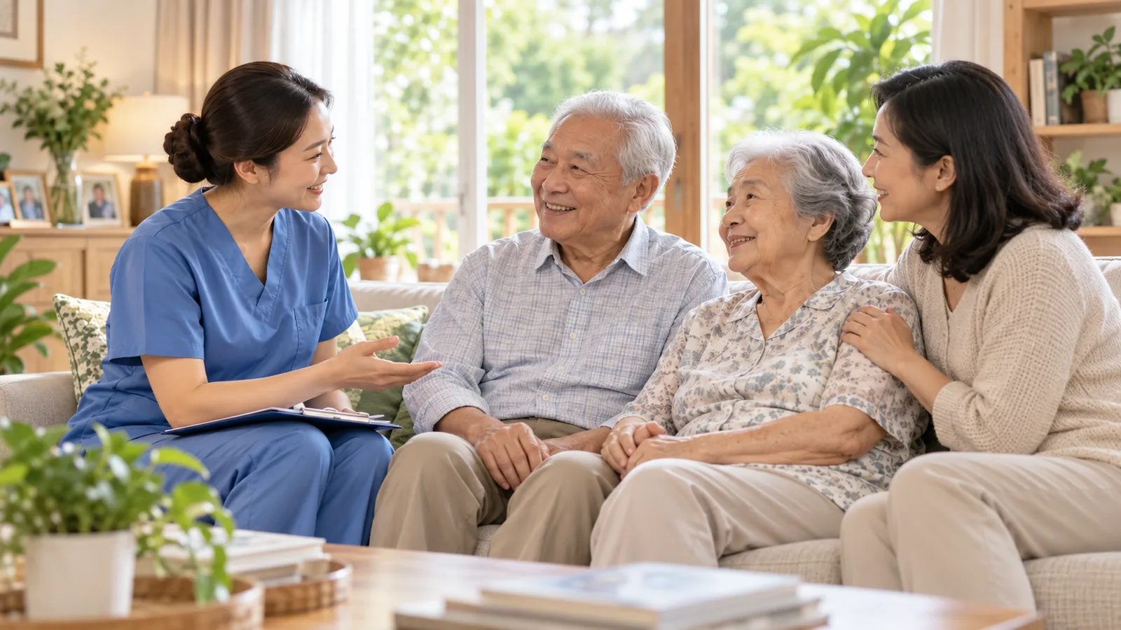 Konsultasi kebutuhan jasa home care dan perawat lansia.